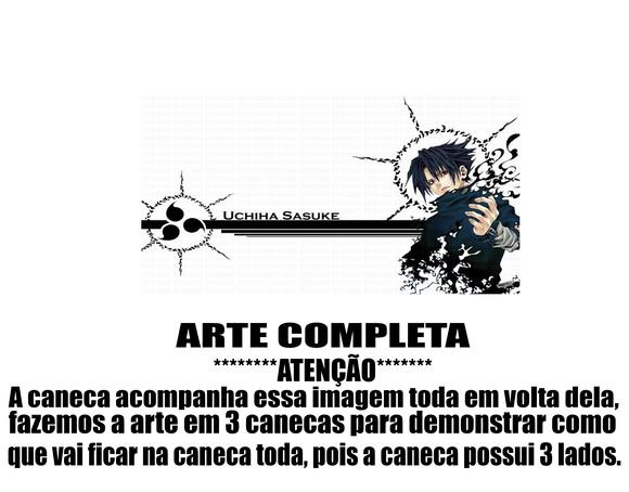 Caneca Polímero Sasuke Personalizada