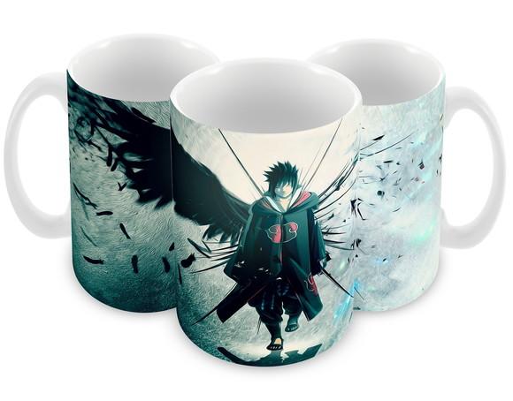 Caneca Polímero Sasuke Personalizada