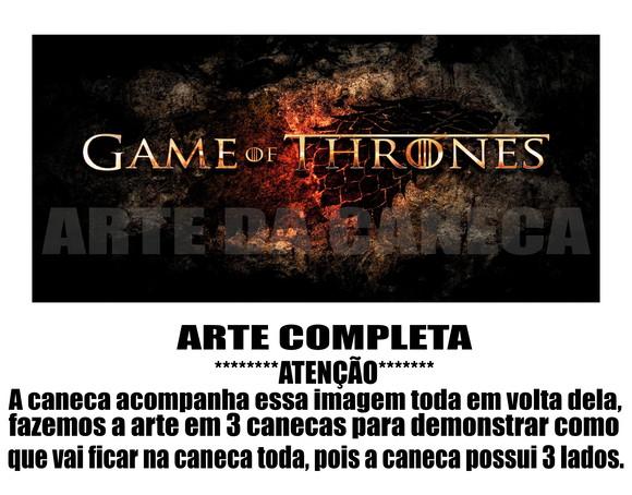 Caneca Polímero Seriado Game Of Thrones Personalizada
