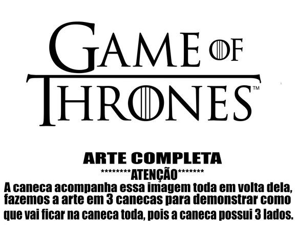Caneca Polímero Seriado Game Of Thrones Personalizada