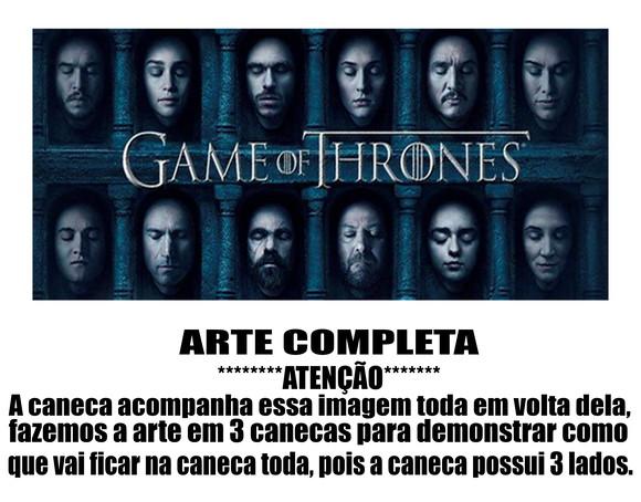 Caneca Polímero Seriado Game Of Thrones Personalizada