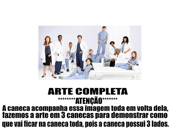 Caneca Polímero Seriado Greys Anatomy Personalizada