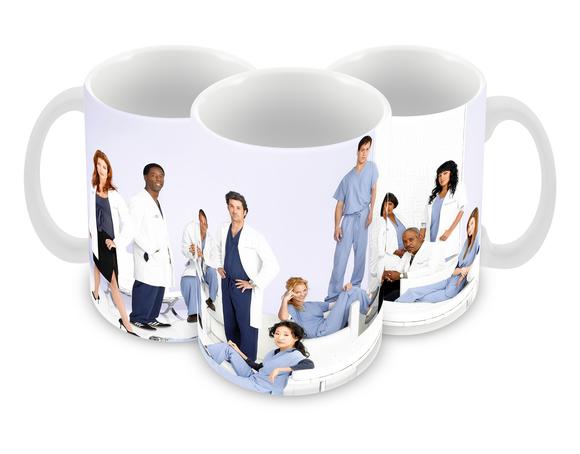 Caneca Polímero Seriado Greys Anatomy Personalizada