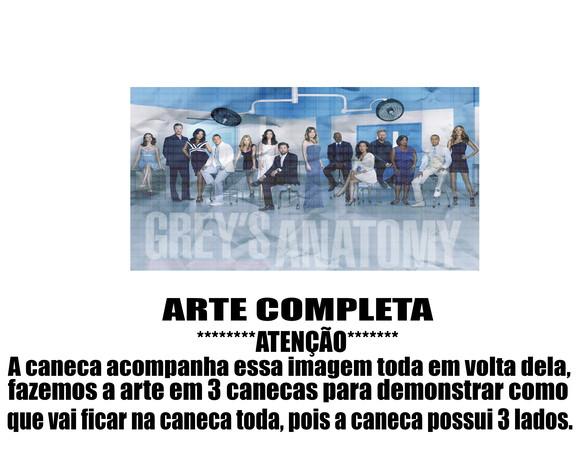 Caneca Polímero Seriado Greys Anatomy Personalizada