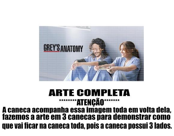 Caneca Polímero Seriado Greys Anatomy Personalizada