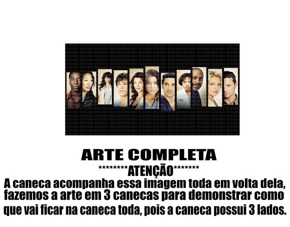 Caneca Polímero Seriado Greys Anatomy Personalizada