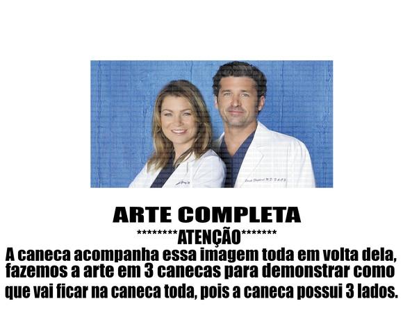 Caneca Polímero Seriado Greys Anatomy Personalizada