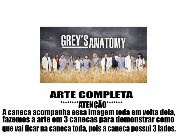 Caneca Polímero Seriado Greys Anatomy Personalizada