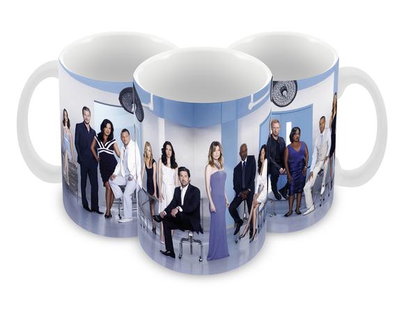 Caneca Polímero Seriado Greys Anatomy Personalizada