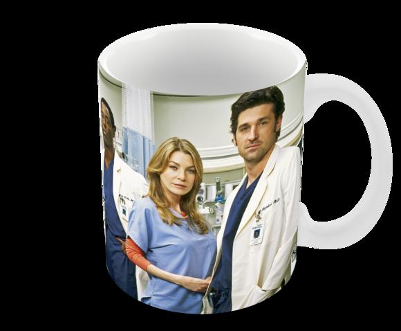 Caneca Polímero Seriado Greys Anatomy Personalizada