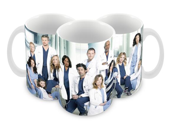 Caneca Polímero Seriado Greys Anatomy Personalizada