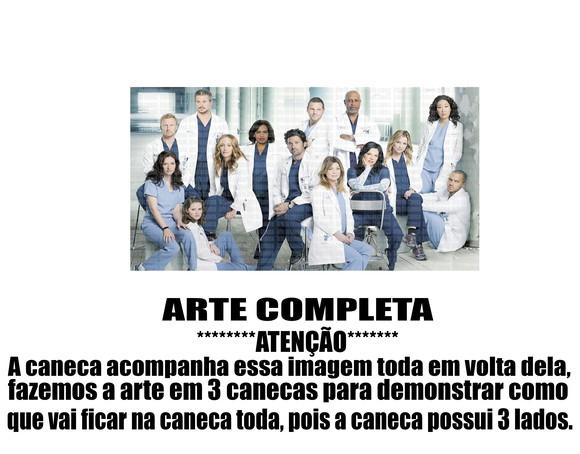 Caneca Polímero Seriado Greys Anatomy Personalizada
