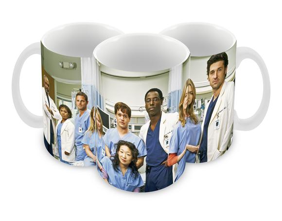 Caneca Polímero Seriado Greys Anatomy Personalizada