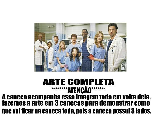Caneca Polímero Seriado Greys Anatomy Personalizada