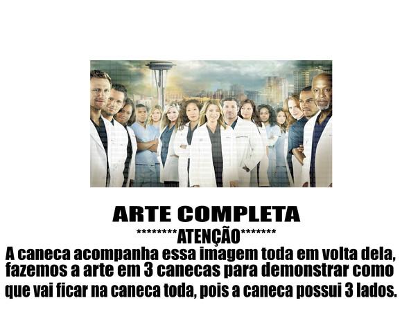 Caneca Polímero Seriado Greys Anatomy Personalizada