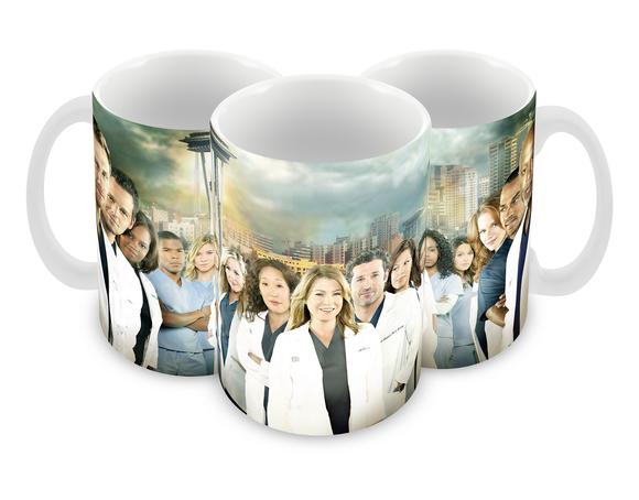 Caneca Polímero Seriado Greys Anatomy Personalizada