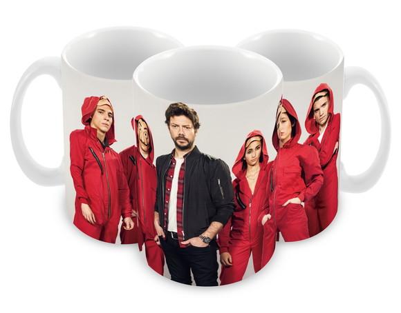 Caneca Polímero Seriado La Casa de Papel Personalizada