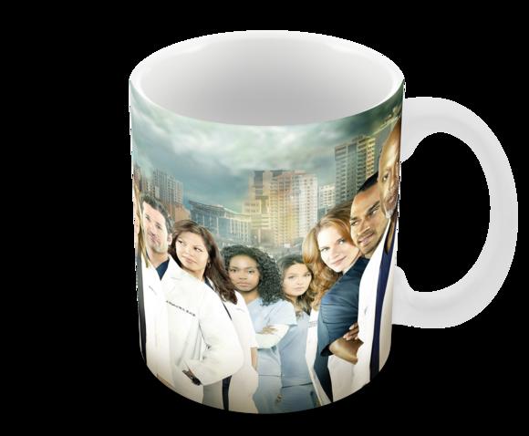 Caneca Polímero Seriado Greys Anatomy Personalizada