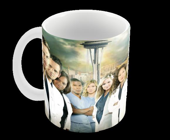 Caneca Polímero Seriado Greys Anatomy Personalizada