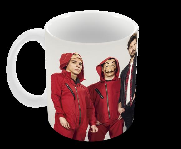 Caneca Polímero Seriado La Casa de Papel Personalizada