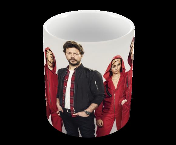 Caneca Polímero Seriado La Casa de Papel Personalizada