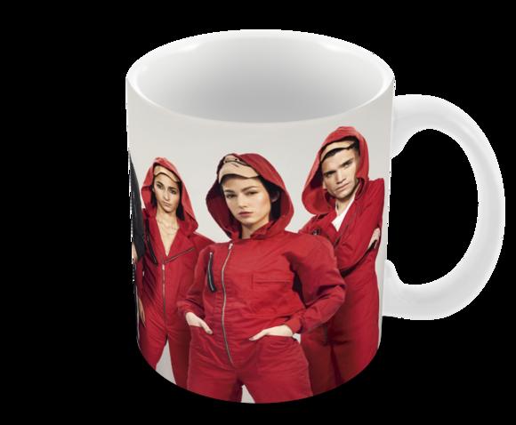 Caneca Polímero Seriado La Casa de Papel Personalizada