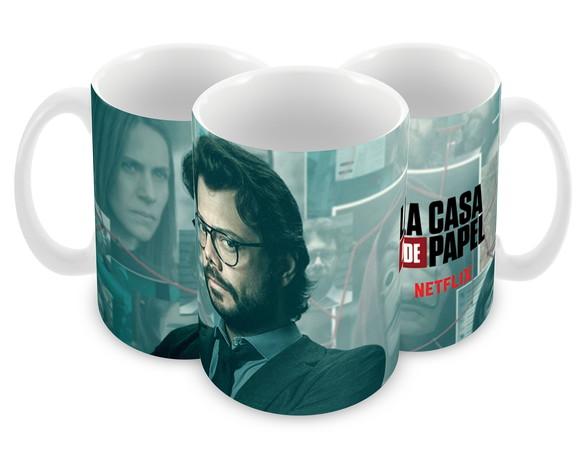 Caneca Polímero Seriado La Casa de Papel Personalizada