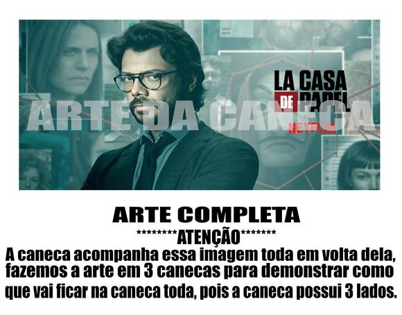 Caneca Polímero Seriado La Casa de Papel Personalizada