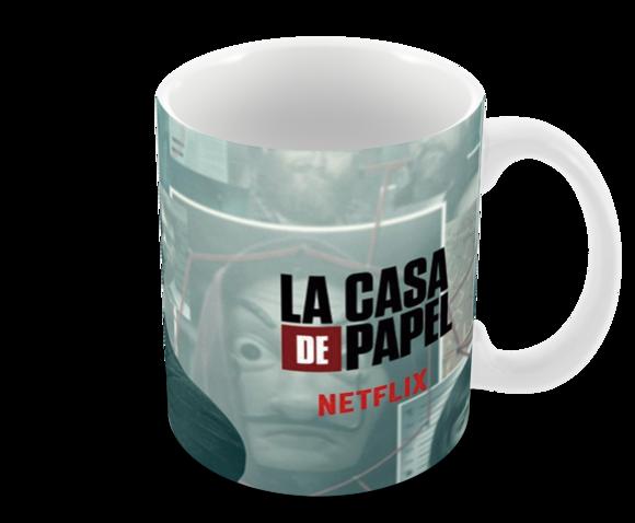Caneca Polímero Seriado La Casa de Papel Personalizada