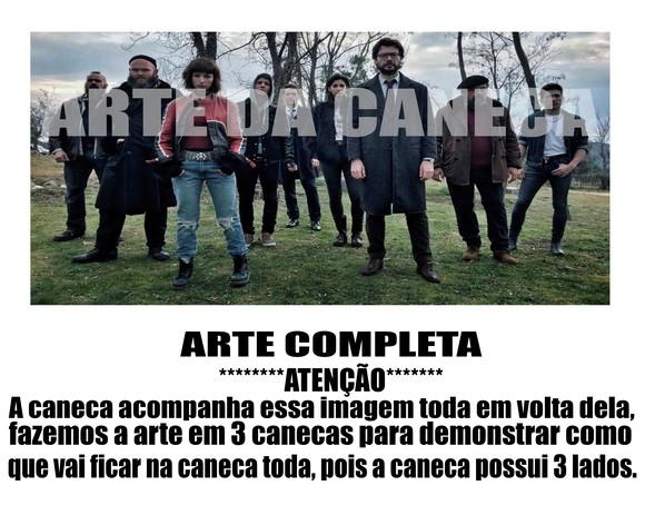 Caneca Polímero Seriado La Casa de Papel Personalizada