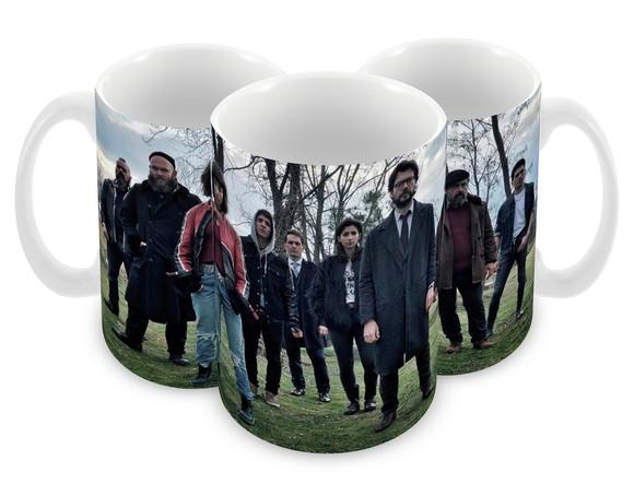 Caneca Polímero Seriado La Casa de Papel Personalizada