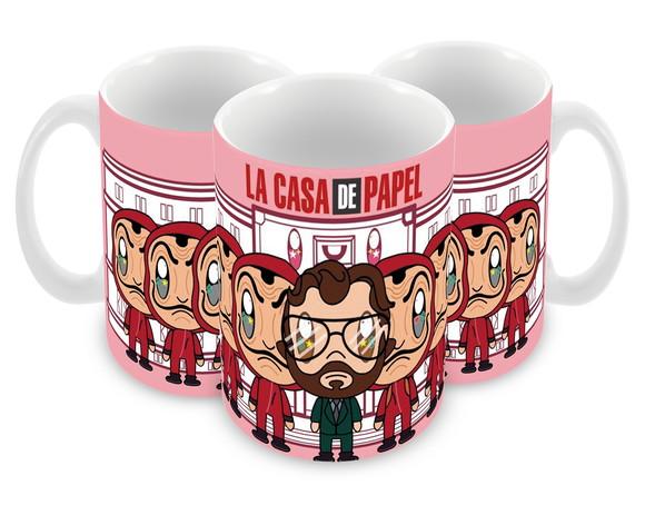 Caneca Polímero Seriado La Casa de Papel Personalizada
