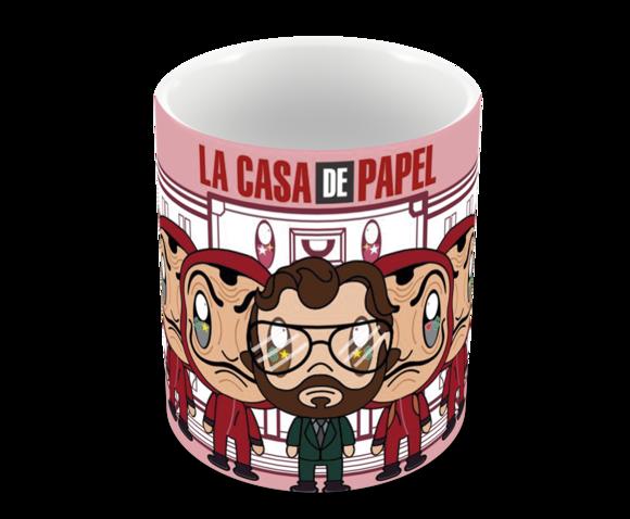 Caneca Polímero Seriado La Casa de Papel Personalizada