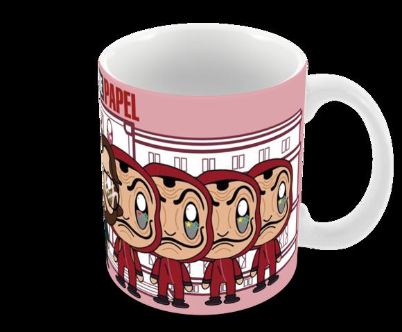 Caneca Polímero Seriado La Casa de Papel Personalizada