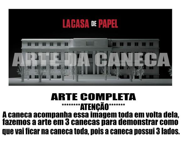 Caneca Polímero Seriado La Casa de Papel Personalizada