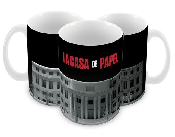 Caneca Polímero Seriado La Casa de Papel Personalizada