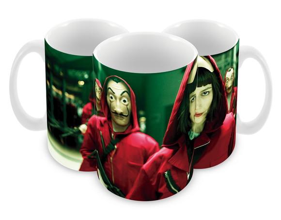Caneca Polímero Seriado La Casa de Papel Personalizada