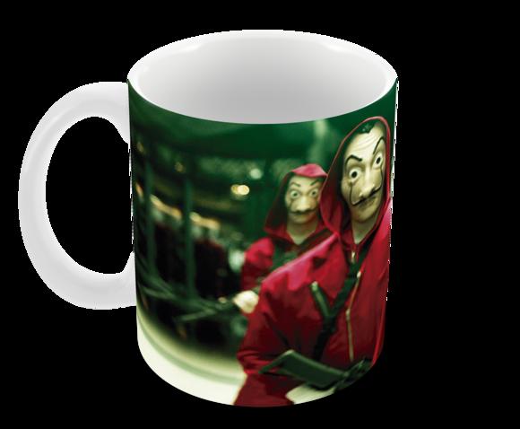 Caneca Polímero Seriado La Casa de Papel Personalizada