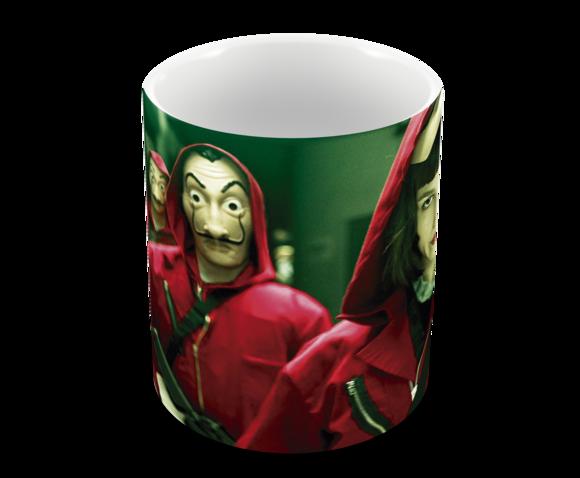 Caneca Polímero Seriado La Casa de Papel Personalizada
