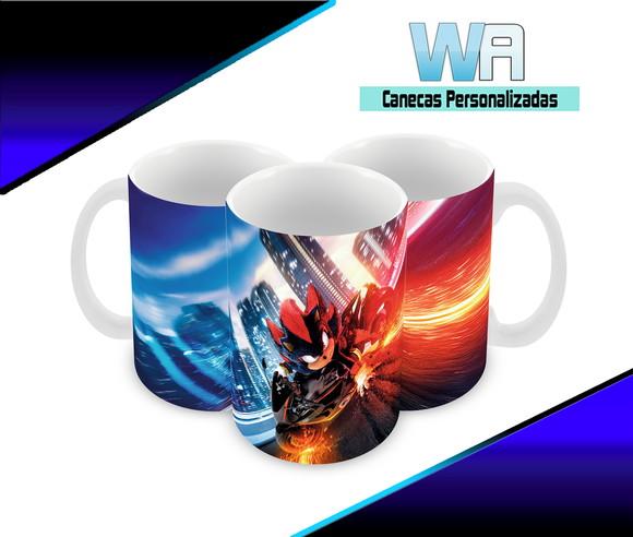 Caneca Polímero Shadow Sonic 3 Personalizada