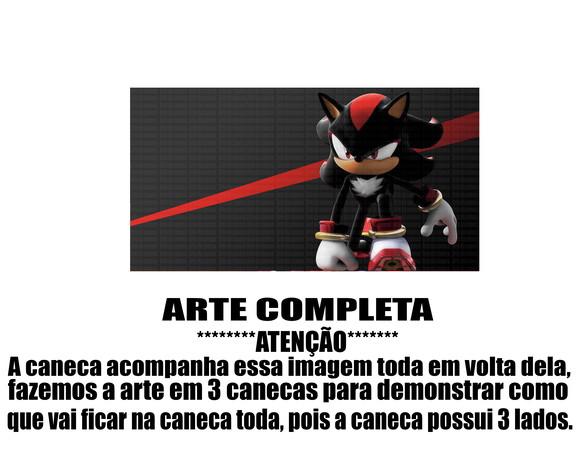 Caneca Polímero Shadow The Hedgehog Personalizada