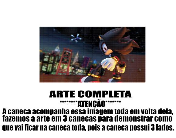 Caneca Polímero Shadow The Hedgehog Personalizada
