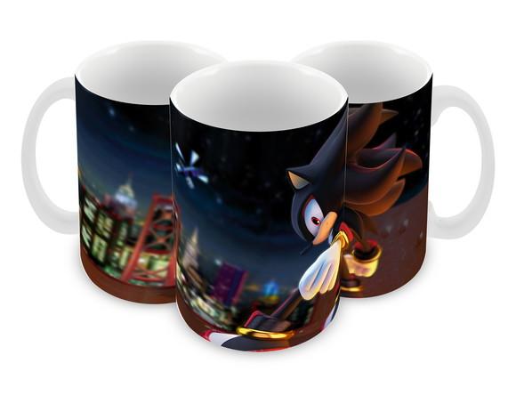 Caneca Polímero Shadow The Hedgehog Personalizada