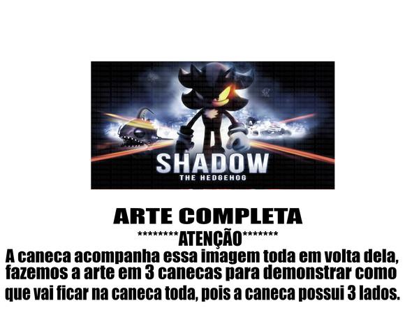 Caneca Polímero Shadow The Hedgehog Personalizada