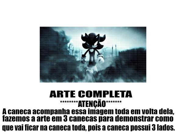 Caneca Polímero Shadow The Hedgehog Personalizada
