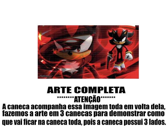 Caneca Polímero Shadow The Hedgehog Personalizada
