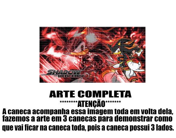 Caneca Polímero Shadow The Hedgehog Personalizada