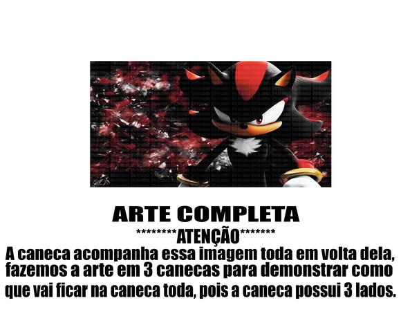 Caneca Polímero Shadow The Hedgehog Personalizada