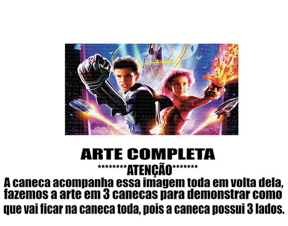 Caneca Polímero Sharkboy e Lavagirl Personalizada