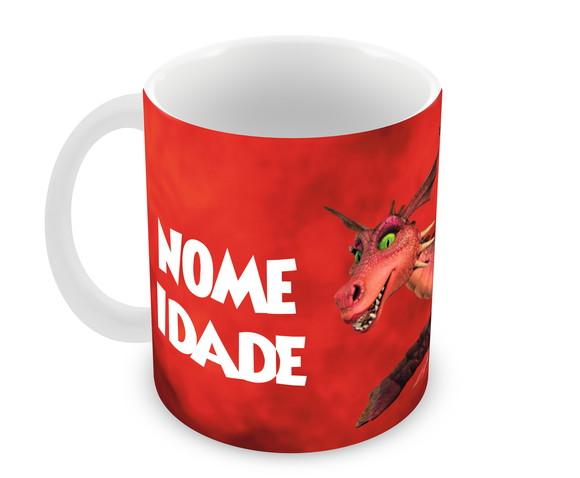 Caneca Polímero Shrek Dragão Personalizada